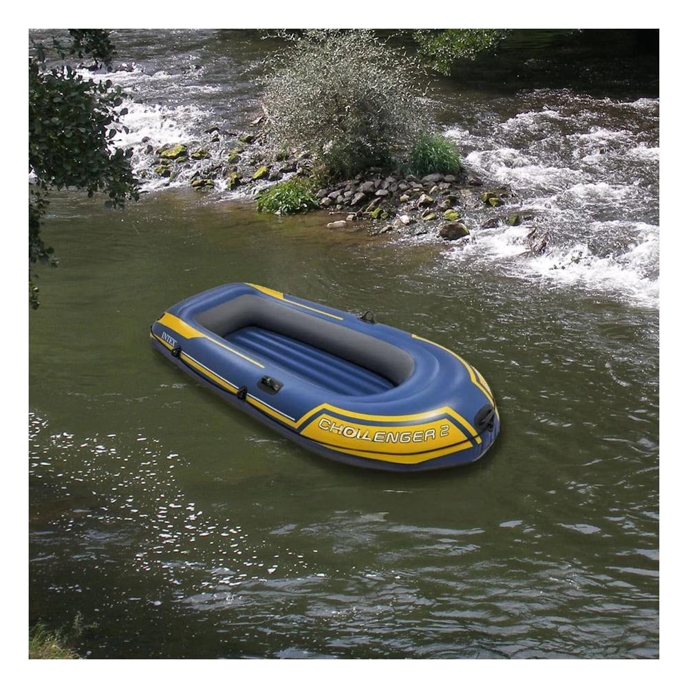 Balsa Inflable Challenger 2 con Remos y Inflador para Diversion en el ...