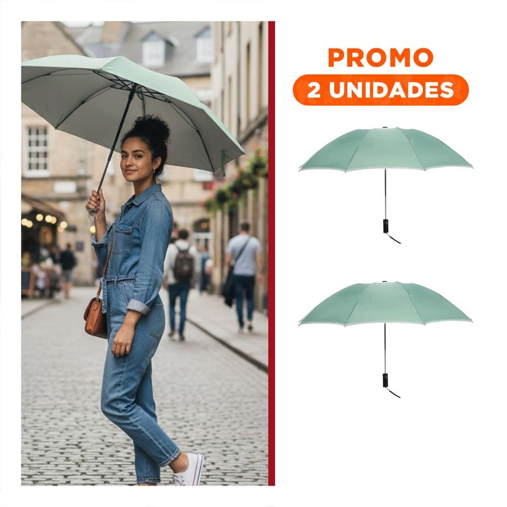 Pack2 Sombrilla Plegable Portatil Facil Guardado Color Verde Agua Y+Regalo Sticker Pack2 Sombrilla Plegable Portatil Facil Guardado Color Verde Agua Y+Regalo Sticker