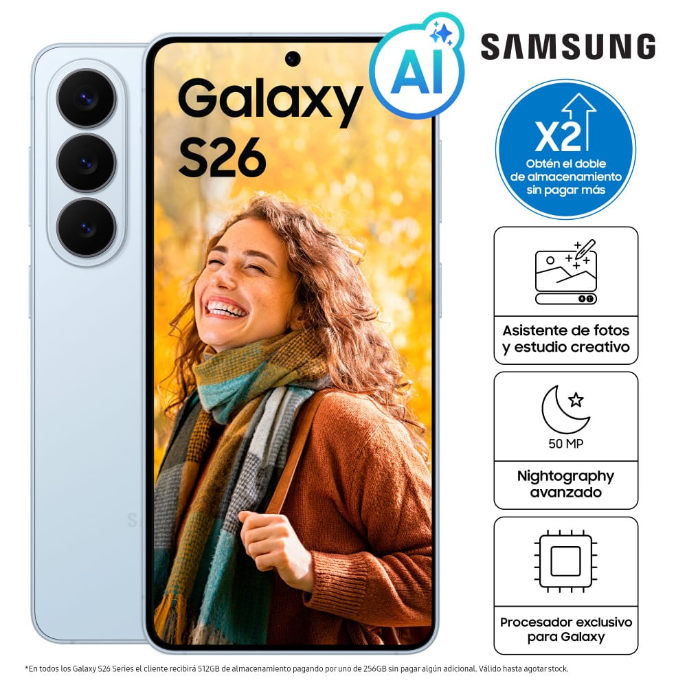 Celular Samsung Galaxy S26 512GB Light Blue SM-S942BLBVLTP