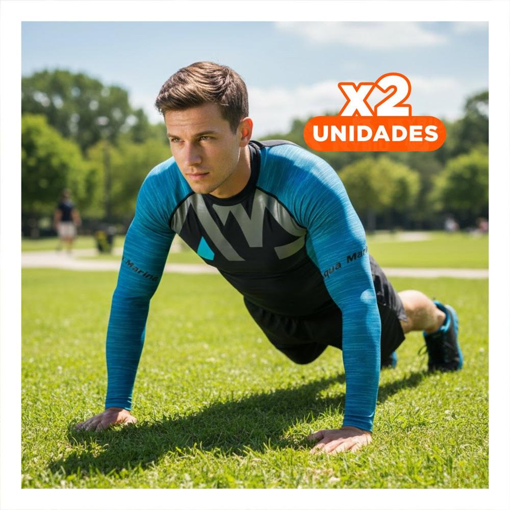 Pack2 Camiseta Elastico de Nailon para Hombre Negro Azul Talla L Estilo Playa Pack2 Camiseta Elastico de Nailon para Hombre Negro Azul Talla L Estilo Playa