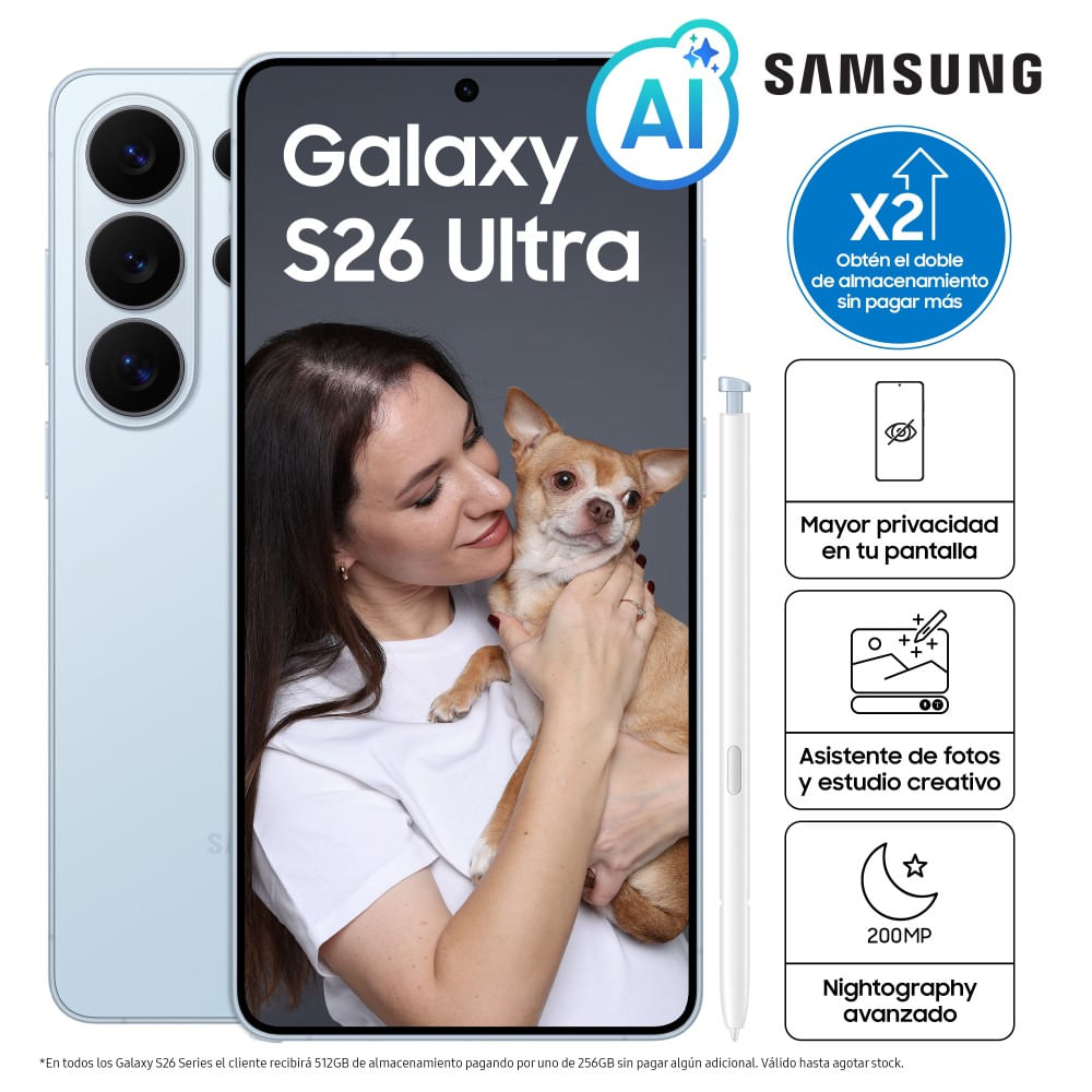 Celular Samsung Galaxy S26 Ultra 512GB Light Blue SM-S948BLBMLTP