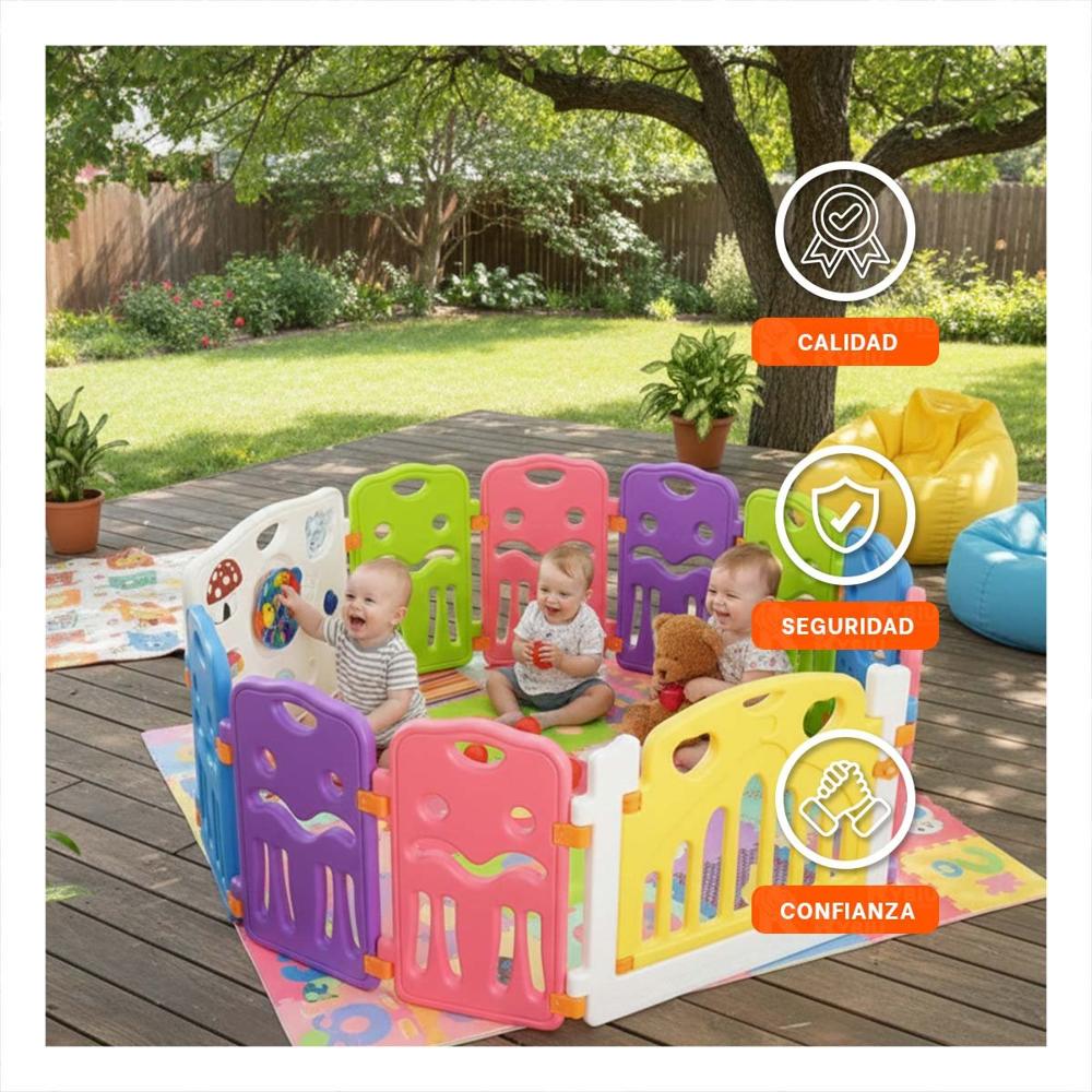 Juego de Corral 180cmx60cm de Gran Seguridad para el Recreo de su Bebe en Casa Juego de Corral 180cmx60cm de Gran Seguridad para el Recreo de su Bebe en Casa