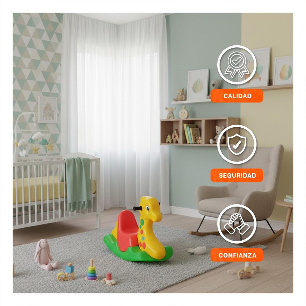 Jirafa Mecedora 80cmx30cmx53cm de Peluche Suave para la Diversion de su Bebe Jirafa Mecedora 80cmx30cmx53cm de Peluche Suave para la Diversion de su Bebe