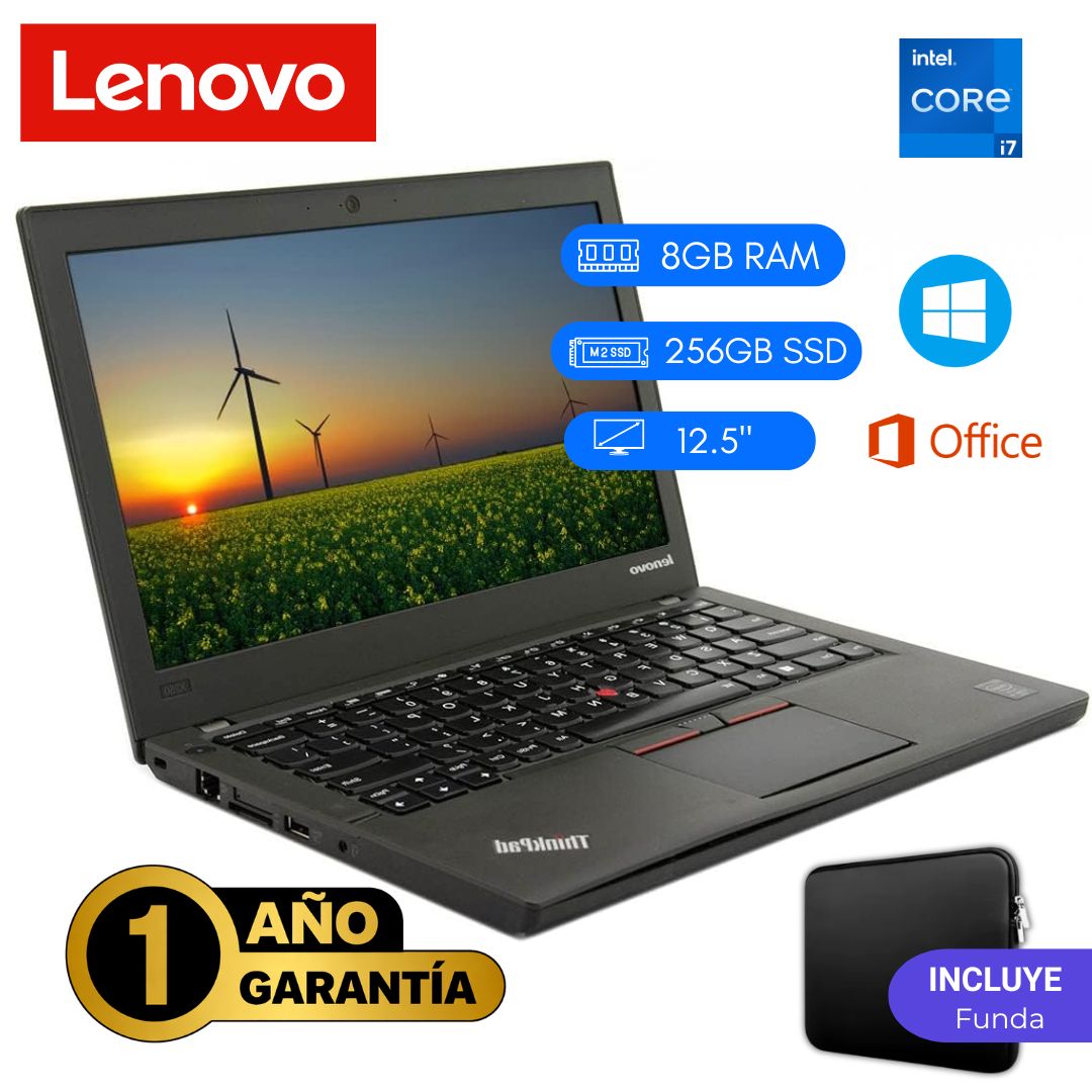 LENOVO THINKPAD X270 SEMINUEVO -CI7 6TA - 8GB DDR4 - 256GB SSD