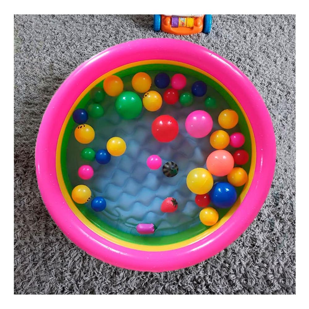 Alberca Arcoiris Inflable Infantil 86 x 25 cm para Ninos en Casa Y ...