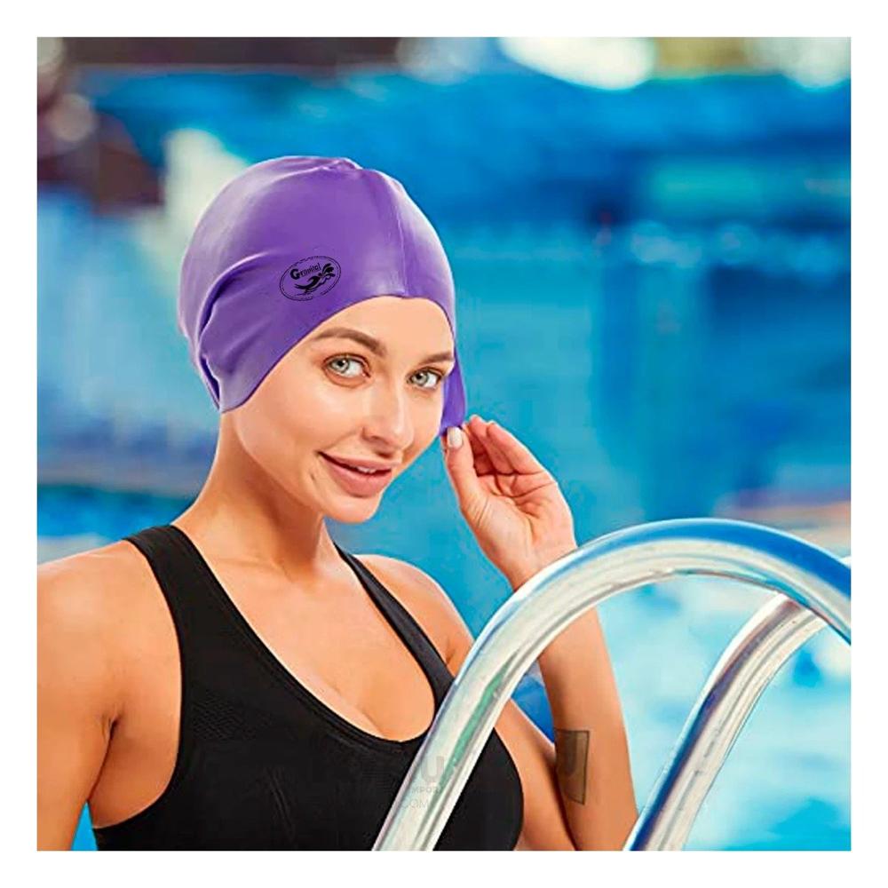 Gorro de Natacion Morado para Piscina y Cabello Protegido Gorro de Natacion Morado para Piscina y Cabello Protegido