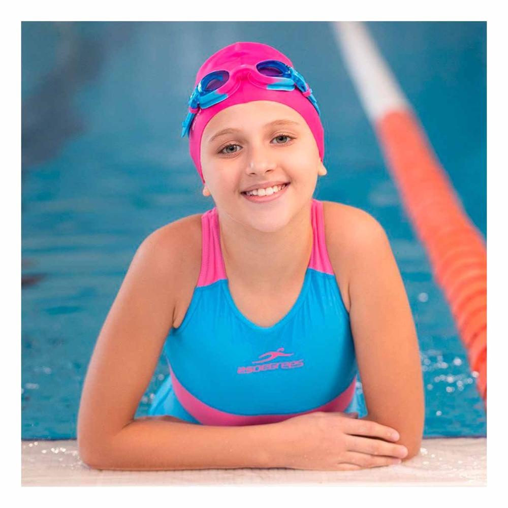 Gorro de Natacion Rosado para Piscina y Cabello Protegido Gorro de Natacion Rosado para Piscina y Cabello Protegido