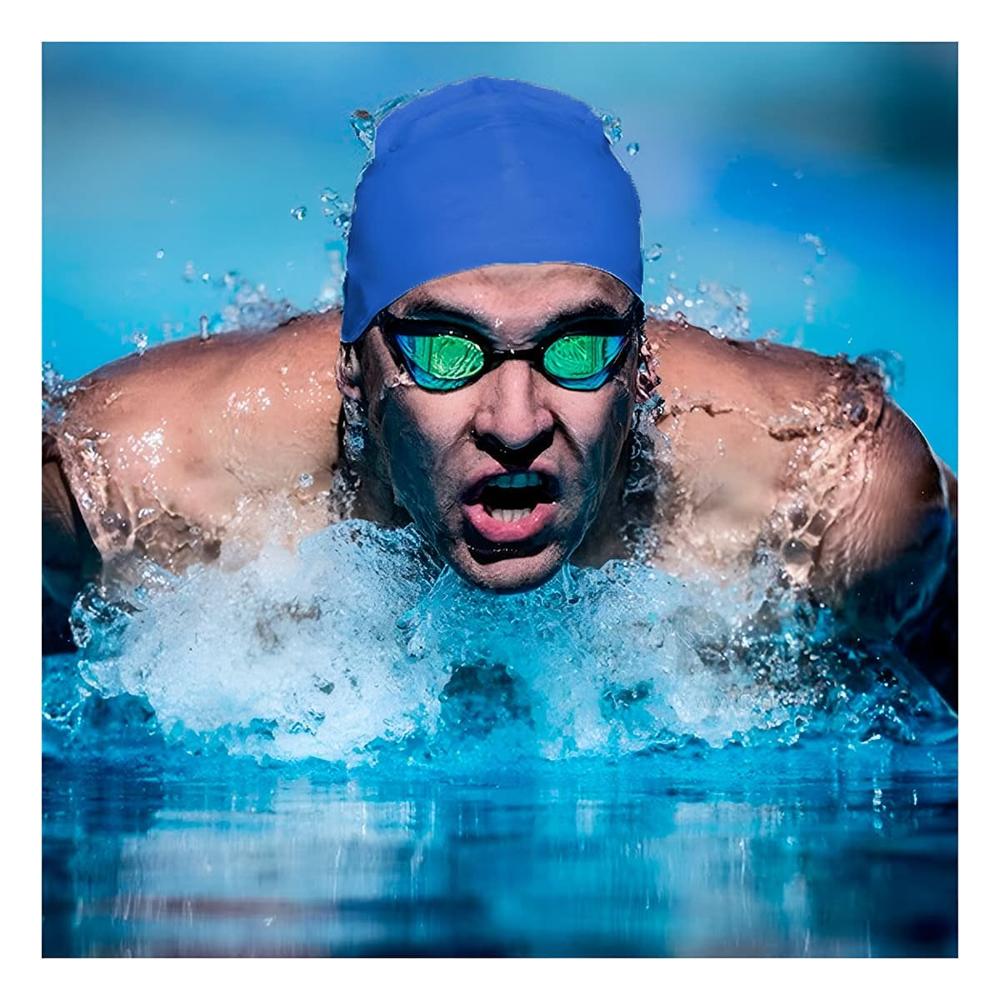 Casco de Natacion Azul para Entrenamiento y Competencia Casco de Natacion Azul para Entrenamiento y Competencia