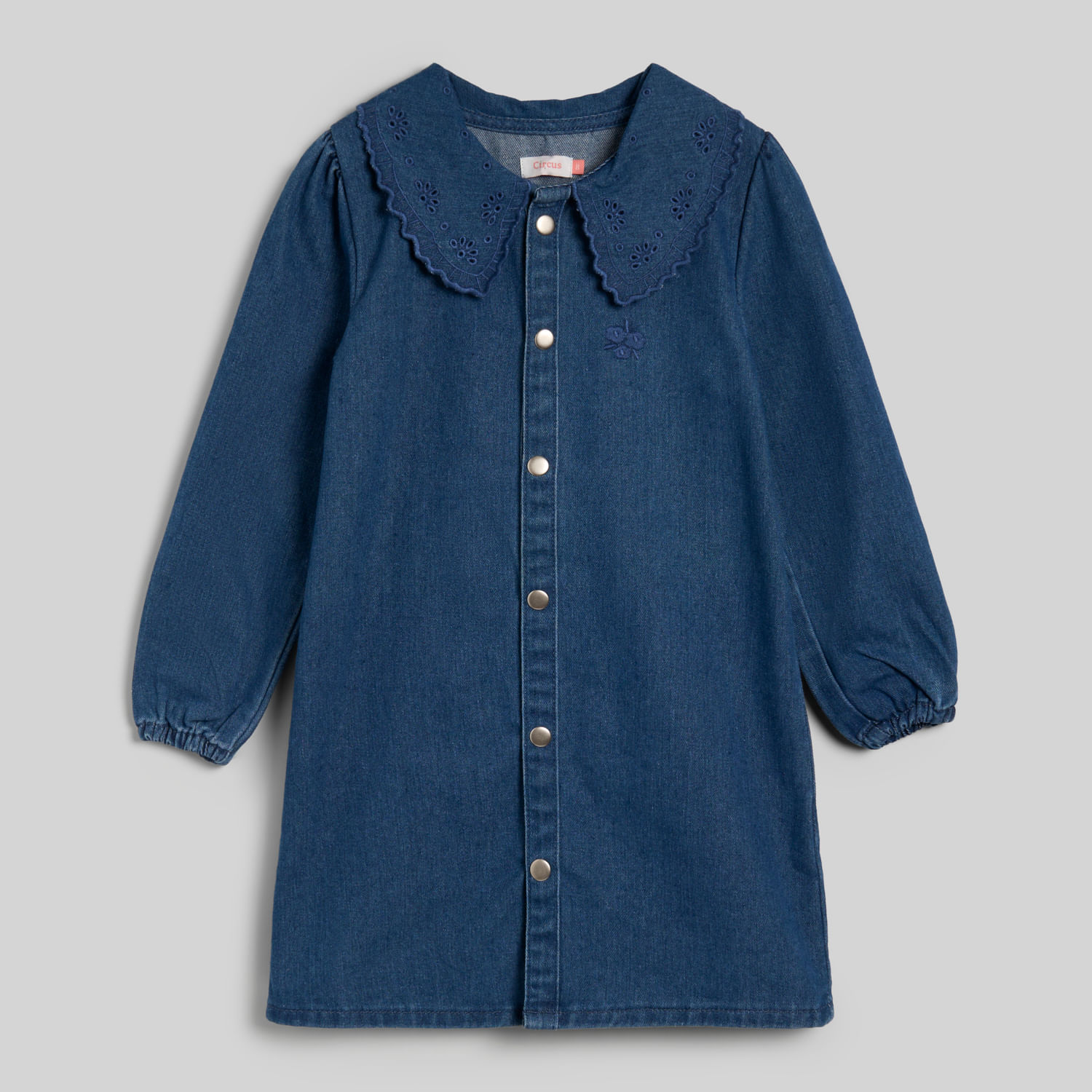 Vestido Manga Larga Para Niña Babero Circus