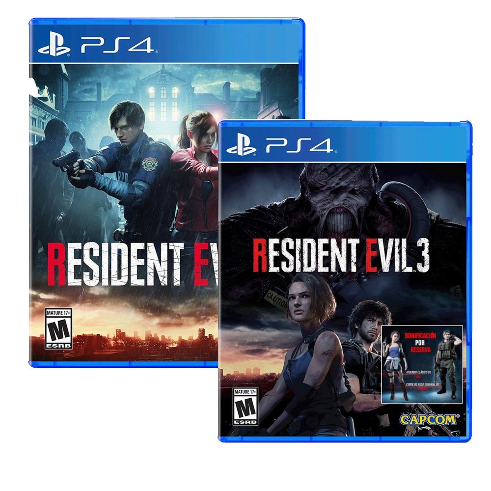 Juego Ps4  Resident Evil 3 + Resident Evil 2