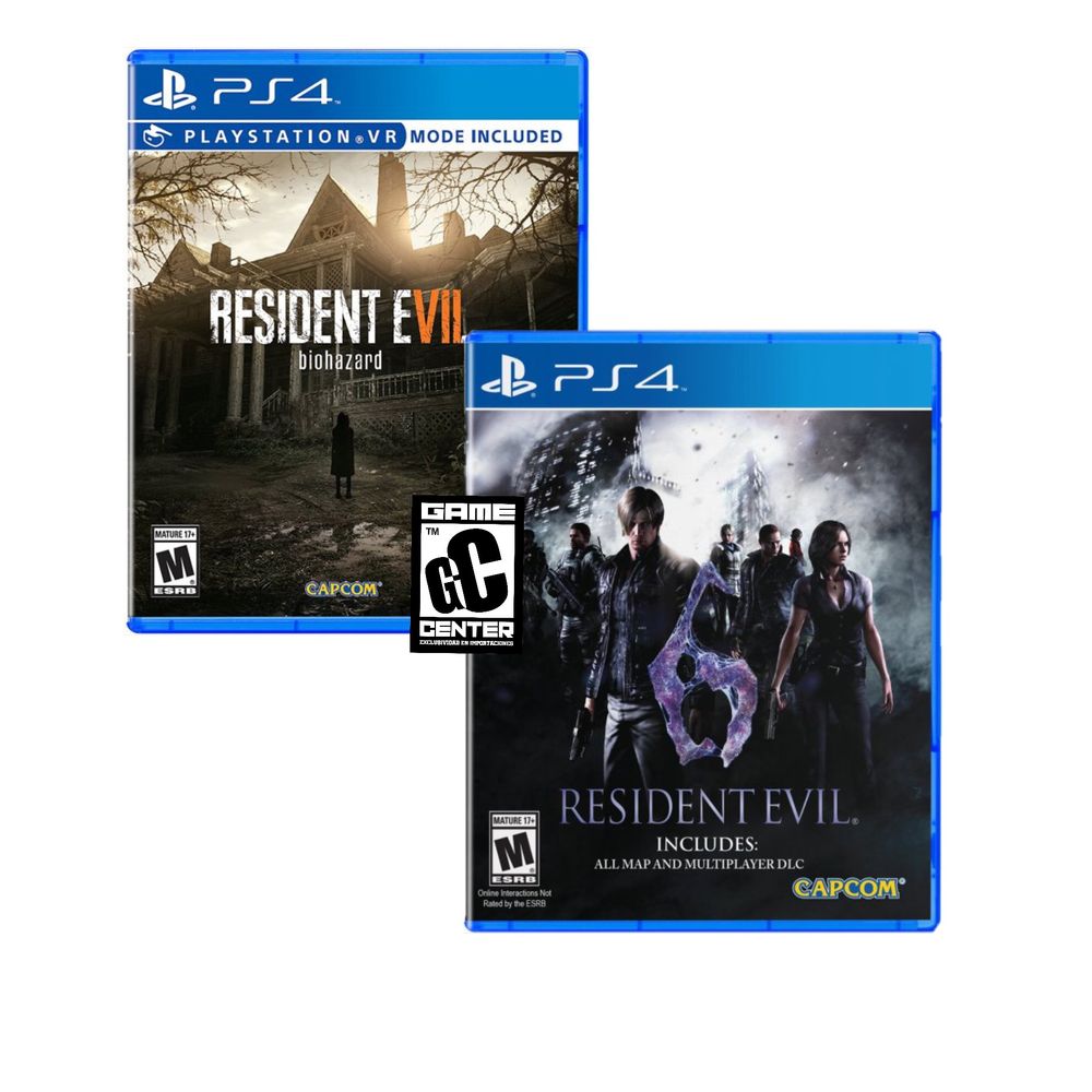 Combo Juegos Ps4 Resident Evil 7 Biohazard + Resident Evil 6