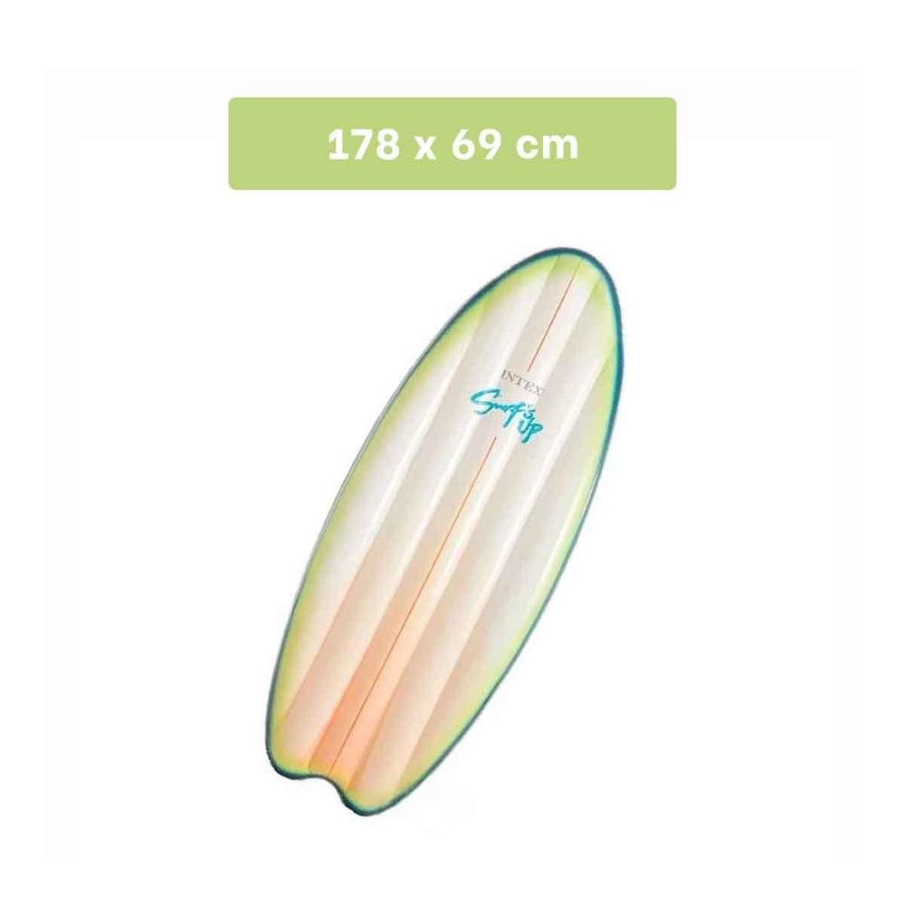 Plancha Inflable para Nadar Intex Blanco Verde para Piscina y Uso ...