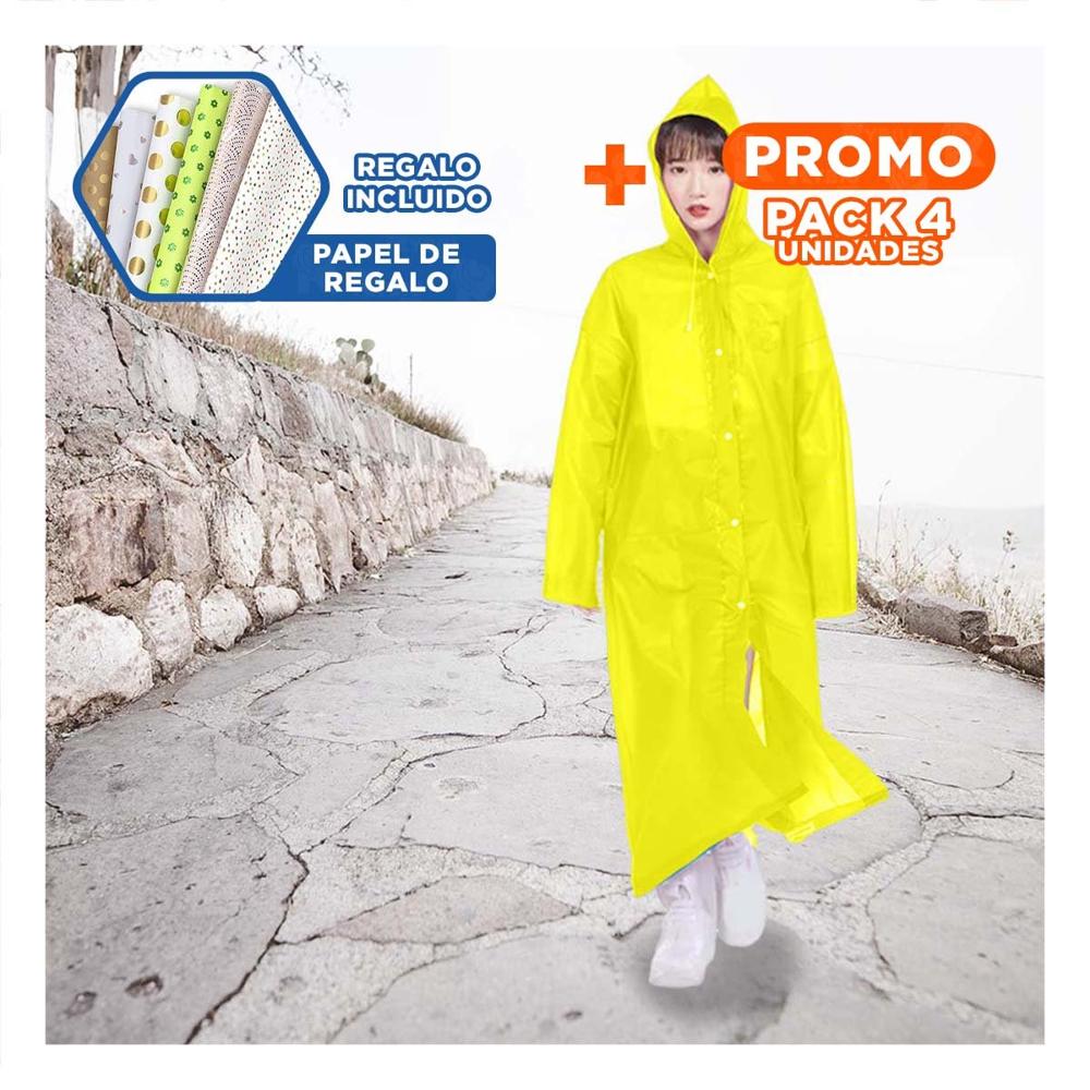 Pack4 Prenda Funcional para Lluvia con Estilo Sencillo Unisex Y+Papel Regalo Pack4 Prenda Funcional para Lluvia con Estilo Sencillo Unisex Y+Papel Regalo