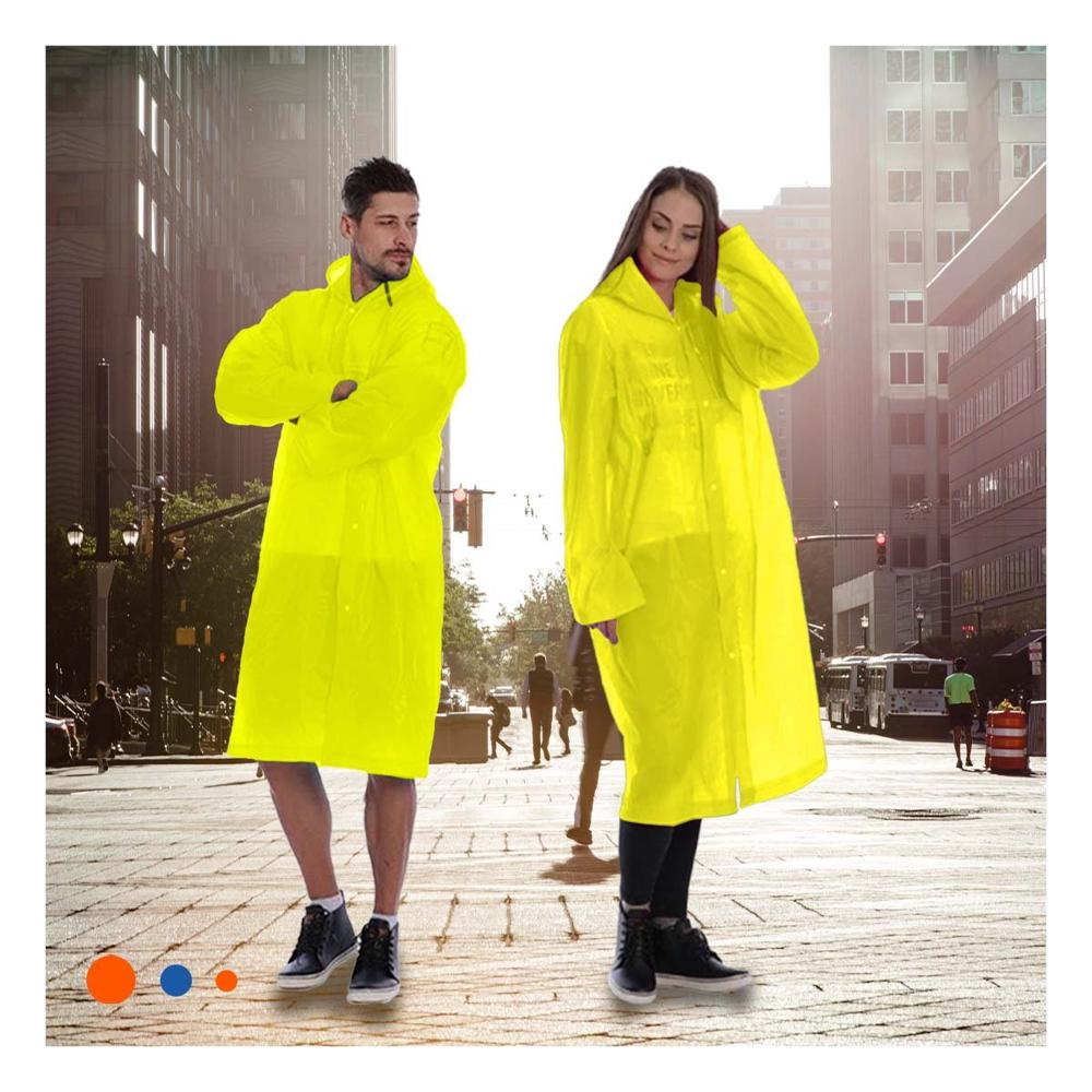Impermeable Unisex para Lluvia con Diseno Amarillo y Material Ligero Impermeable Unisex para Lluvia con Diseno Amarillo y Material Ligero