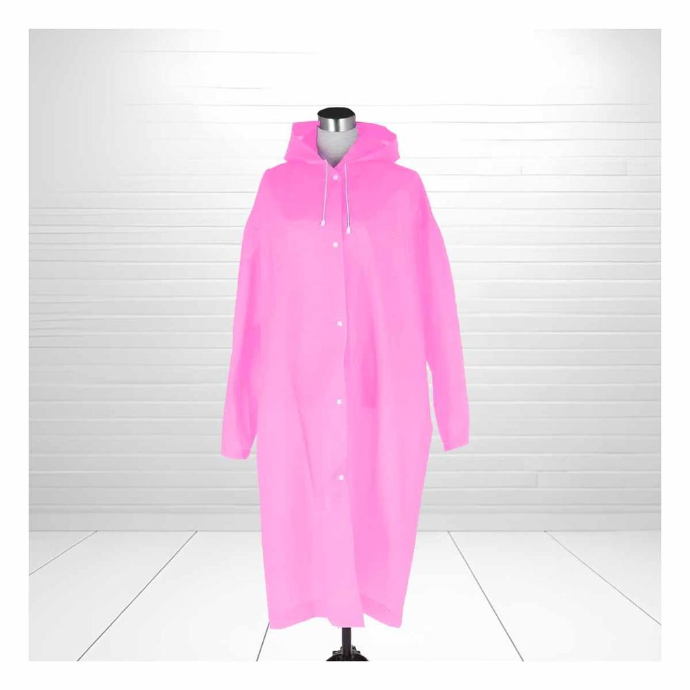 Impermeable Unisex para Lluvia con Diseno Rosado y Material Ligero Impermeable Unisex para Lluvia con Diseno Rosado y Material Ligero