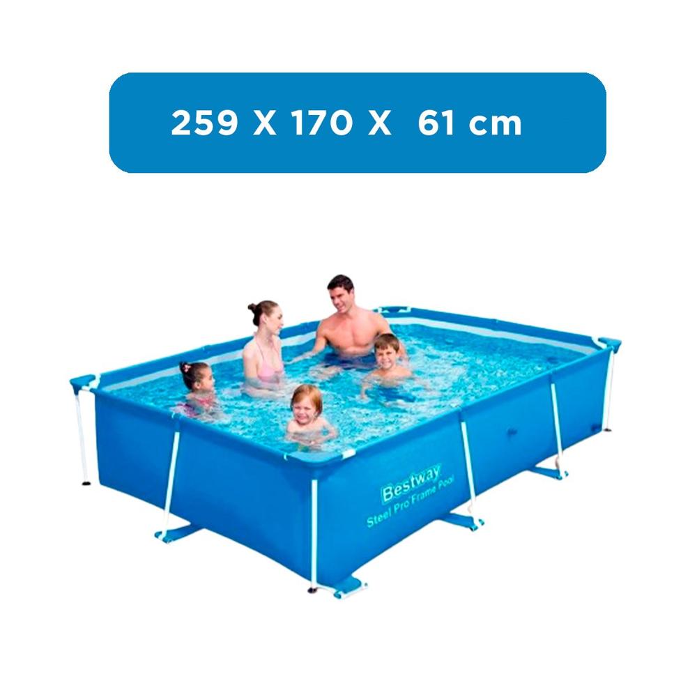 Piscina Rectangular Moderna 259x170x61cm para Exterior Comodo Y+Post It ...