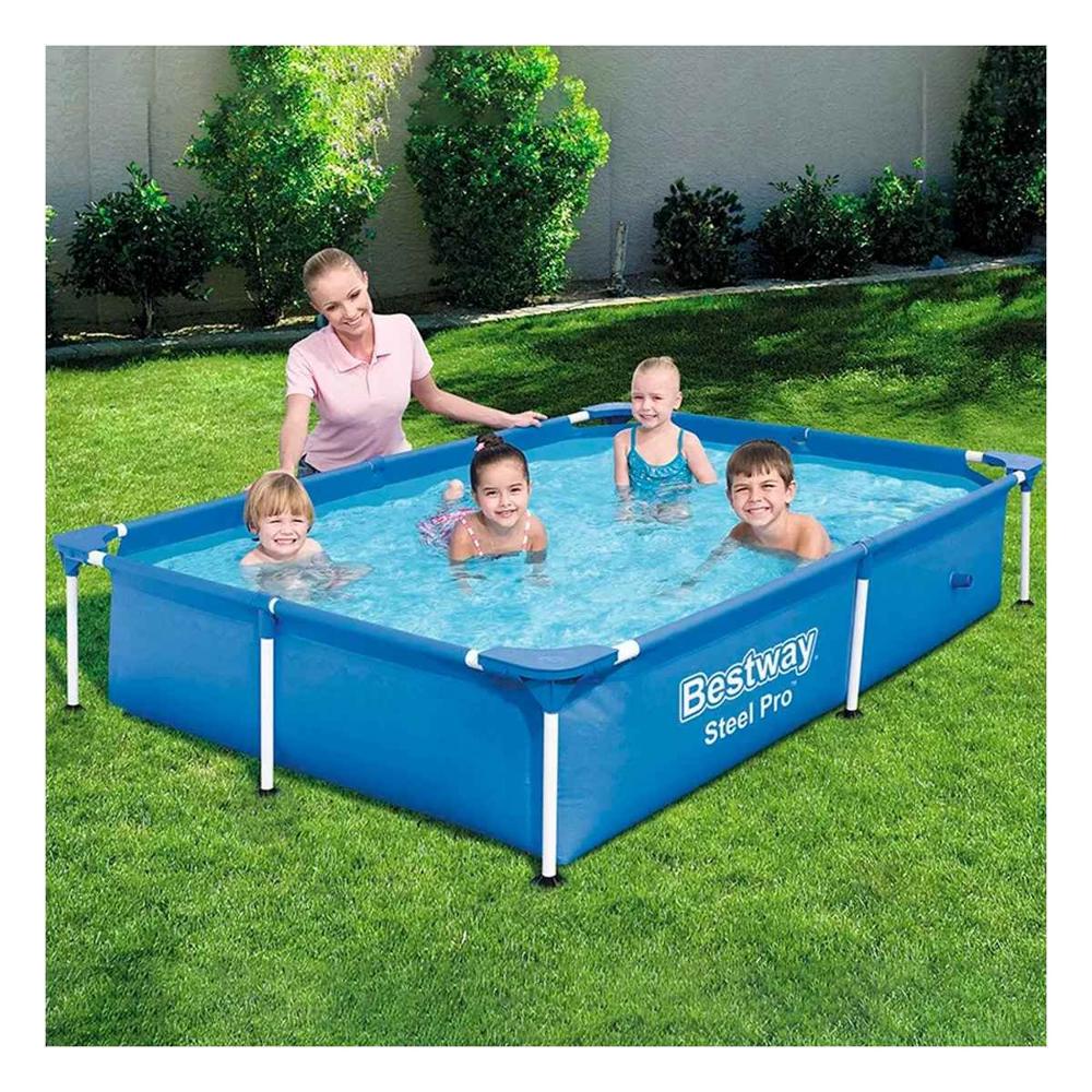Piscina Rectangular Grande 259x170x61cm para Uso Familiar Y+Ligas Regalo Piscina Rectangular Grande 259x170x61cm para Uso Familiar Y+Ligas Regalo