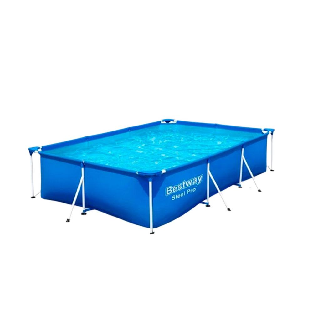 Piscina Rectangular Amplia 300x201x66 cm para Patio Exterior Y+Papel Regalo Piscina Rectangular Amplia 300x201x66 cm para Patio Exterior Y+Papel Regalo