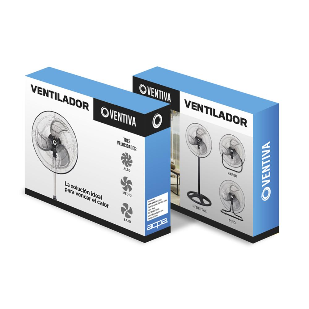 Ventilador 3 en 1 Pie Pared Mesa 18 Pulgadas 65W