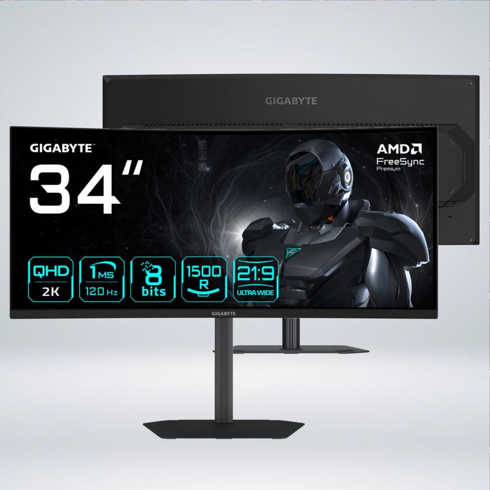 MONITOR GS34WQCA CURVO WIDE QHD 34'' 120hz 1ms 1500R HDR10 AMDfreesync