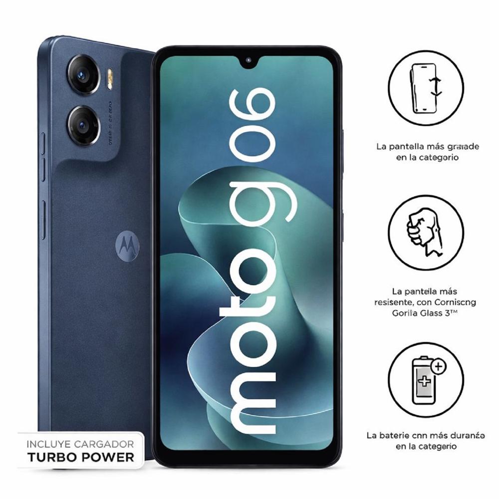 Smartphone Motorola Moto G06 256GB 4GB RAM Pantalla amplia Cámara avanzada