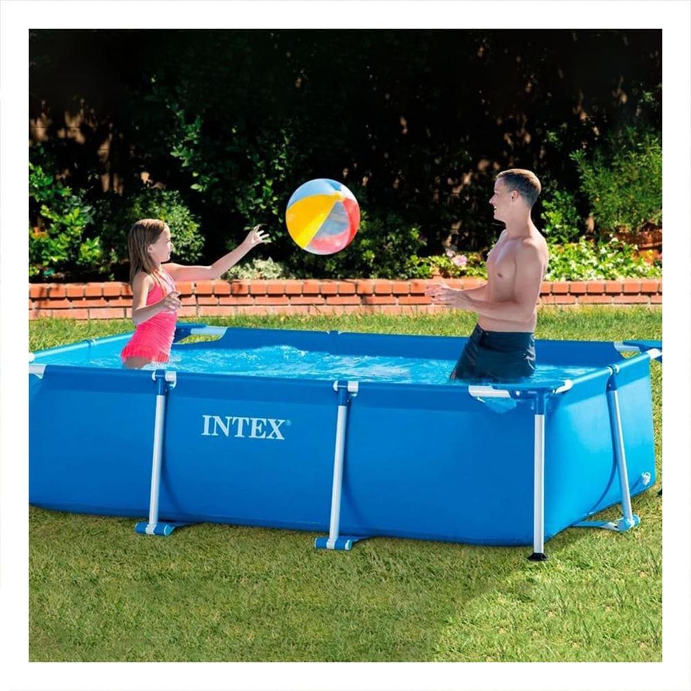 Piscina Rectangular Parante Grande 260x160x65 cm para Uso Familiar Y+Ligas Regalo Piscina Rectangular Parante Grande 260x160x65 cm para Uso Familiar Y+Ligas Regalo