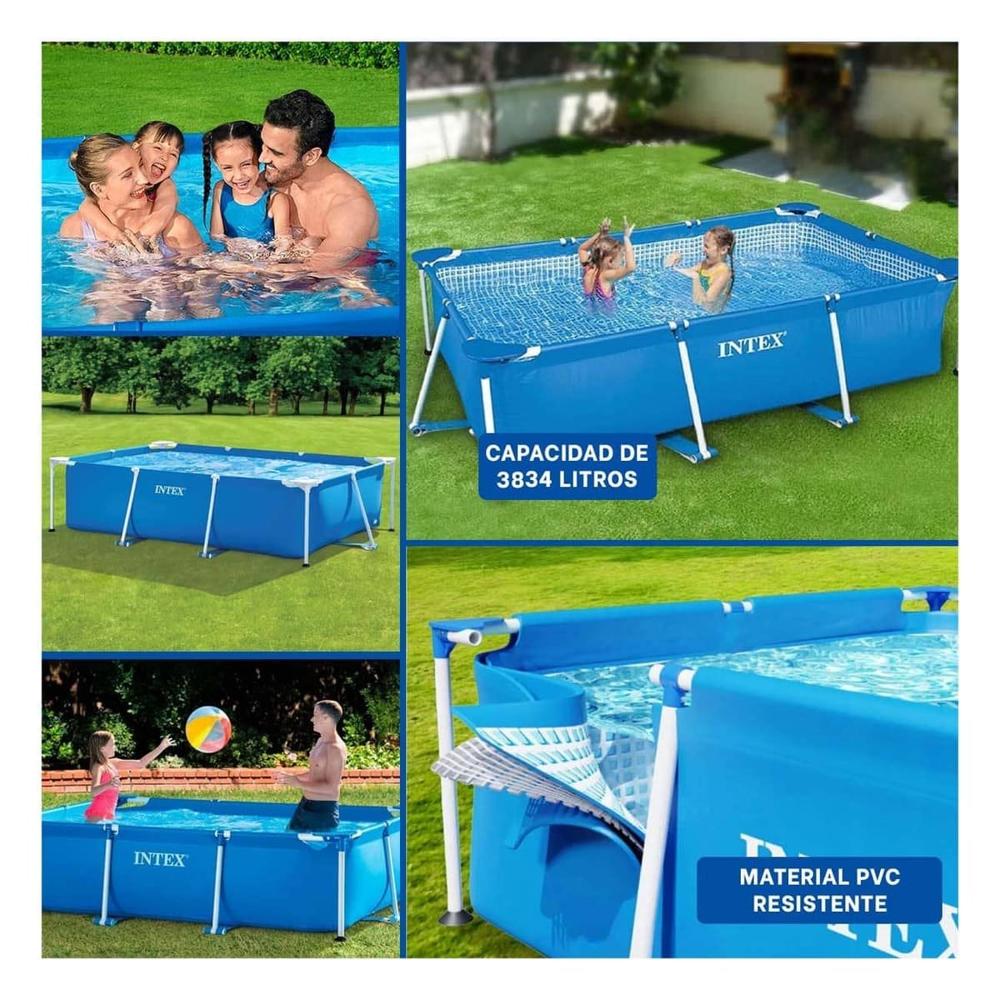 Piscina Rectangular Parante Moderna 300x200x75cm para Exterior Y+Post It Piscina Rectangular Parante Moderna 300x200x75cm para Exterior Y+Post It