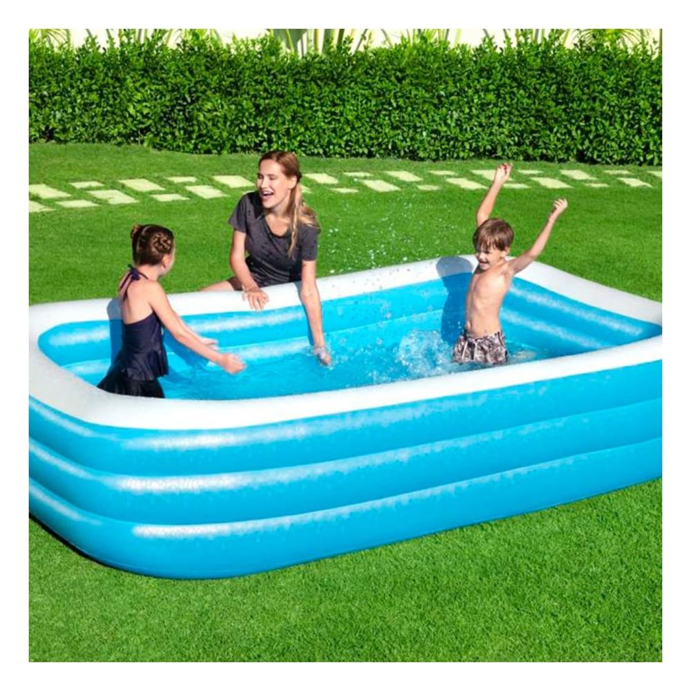 Piscina Rectangular Grande 305x183x56cm para Uso Familiar Plus Y+Ligas Regalo Piscina Rectangular Grande 305x183x56cm para Uso Familiar Plus Y+Ligas Regalo