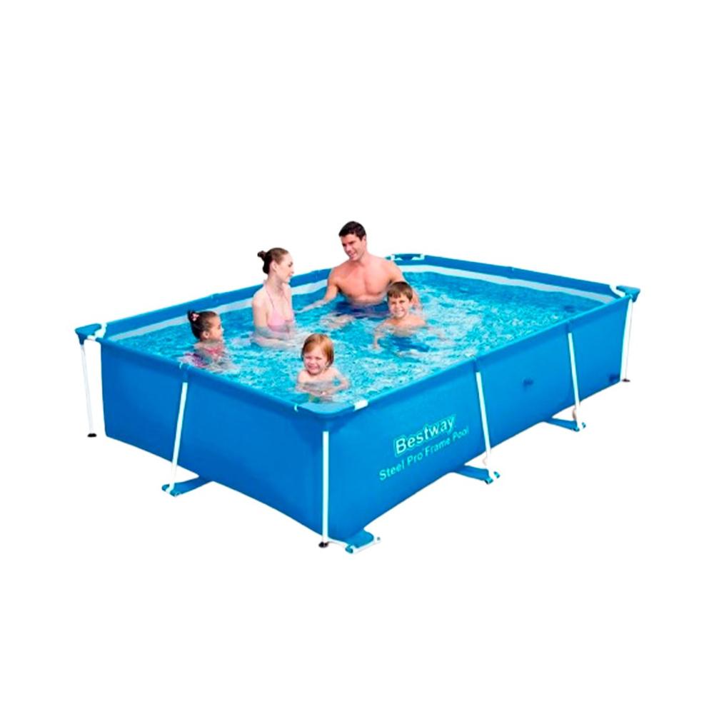 Piscina Rectangular Amplia 259x170x61cm para Patio Exterior Y+Papel Regalo Piscina Rectangular Amplia 259x170x61cm para Patio Exterior Y+Papel Regalo