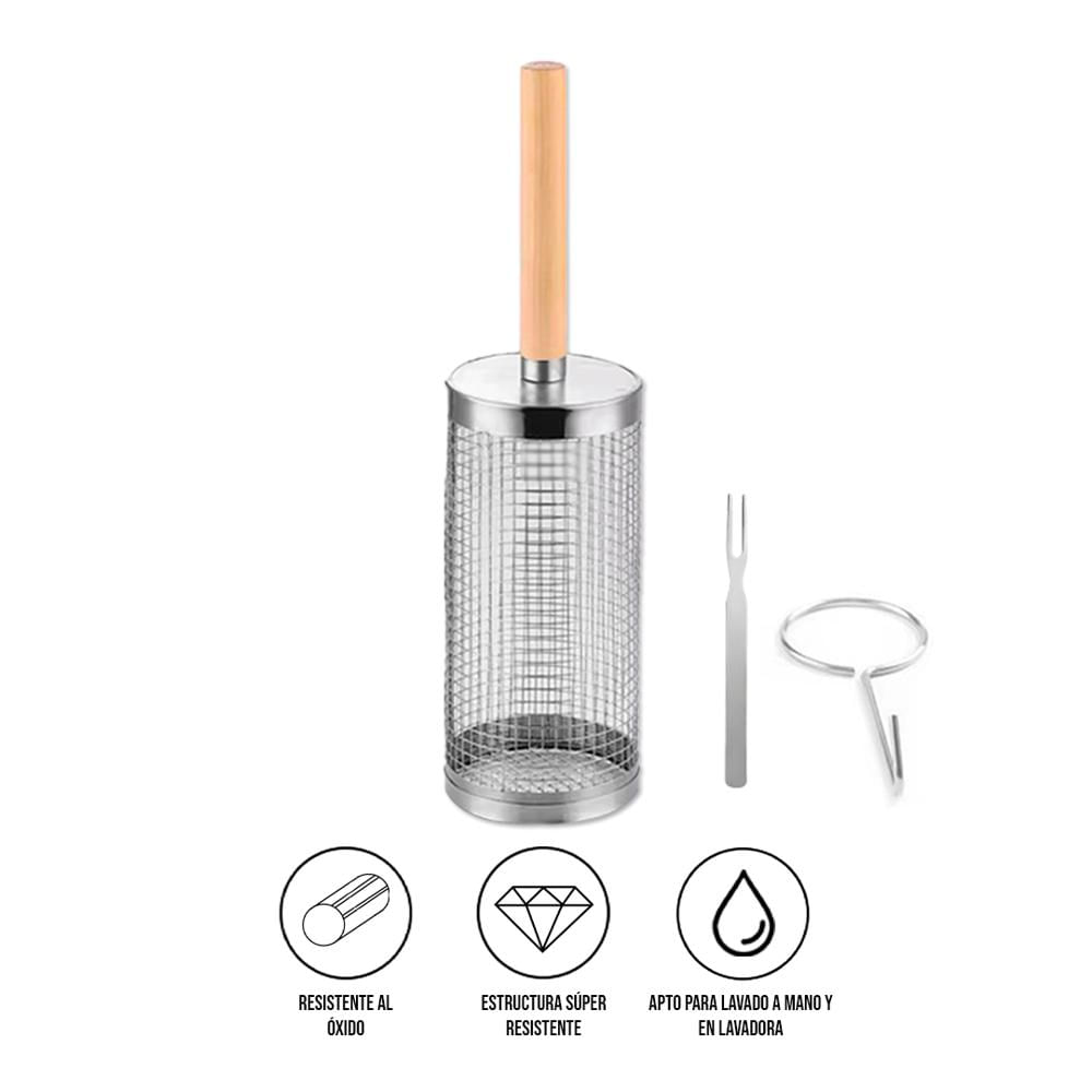 Cesto Parrillero de Acero inox BGB-066 Talla L