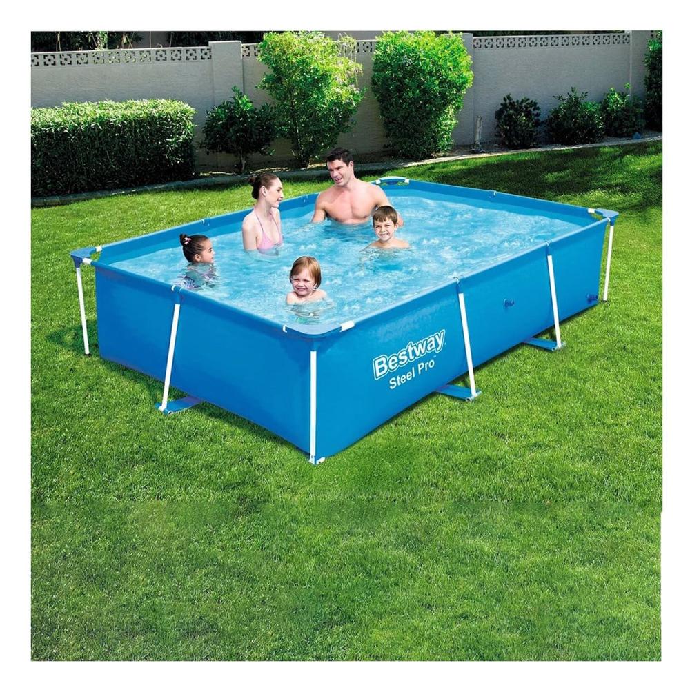 Piscina Rectangular 259x170x61cm para Hogar y Uso Exterior Funcional y Practico Piscina Rectangular 259x170x61cm para Hogar y Uso Exterior Funcional y Practico