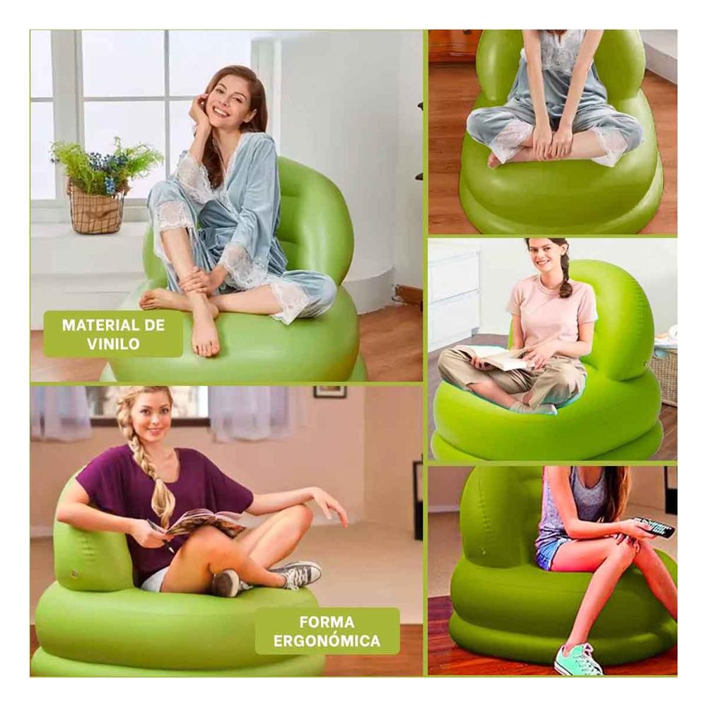 Puff Inflable Blanco para Casa Moderno y Comodo para Descanso Diario Y+Post It Puff Inflable Blanco para Casa Moderno y Comodo para Descanso Diario Y+Post It