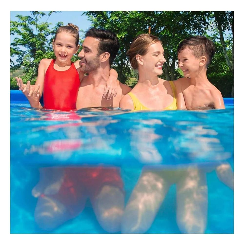 Piscina Rectangular 400x211x81cm para Hogar y Uso en Familia Exterior Seguro Piscina Rectangular 400x211x81cm para Hogar y Uso en Familia Exterior Seguro
