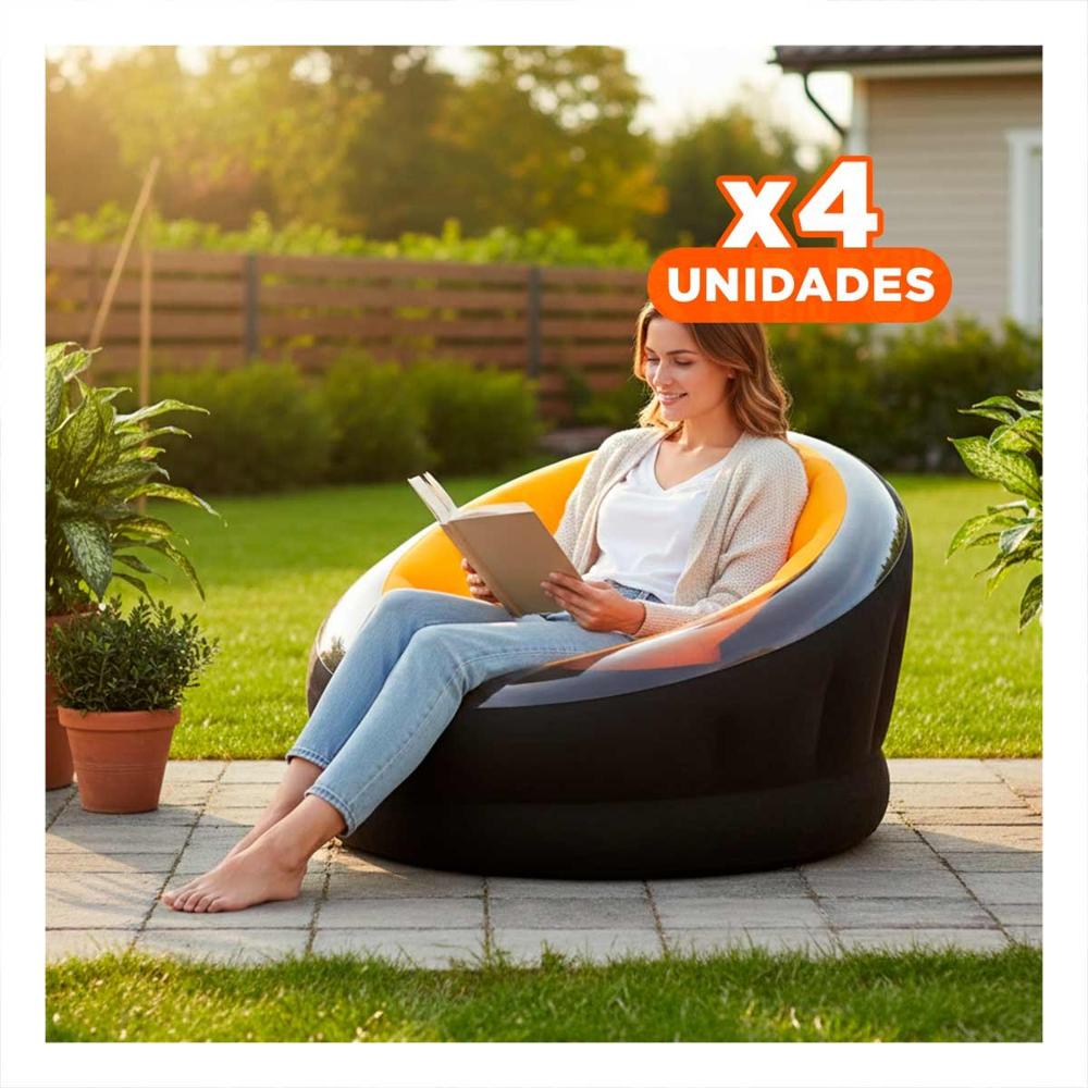 Pack4 Butaca Inflable para Uso Familiar y Descanso Diario Pack4 Butaca Inflable para Uso Familiar y Descanso Diario