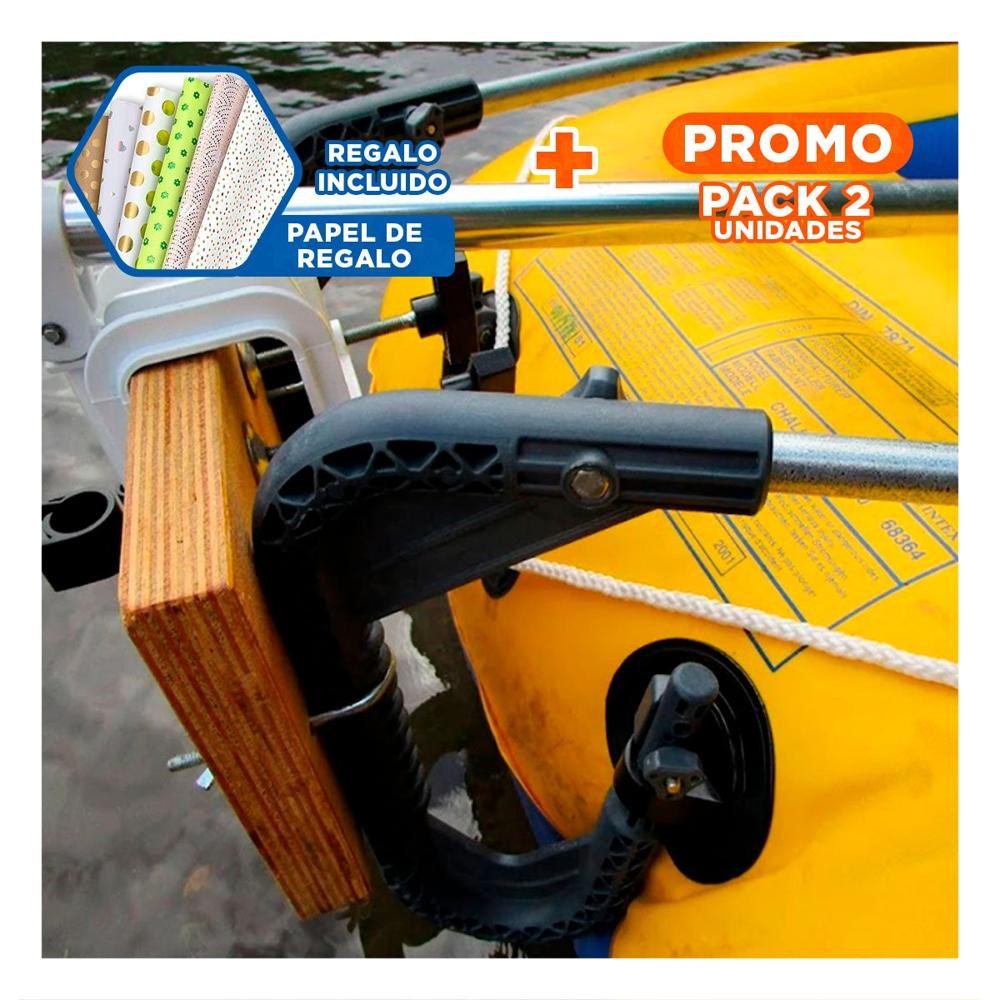 Pack2 Kit Montaje Motor para Bote con Soporte y Herramientas Incluidas Y+Papel Regalo