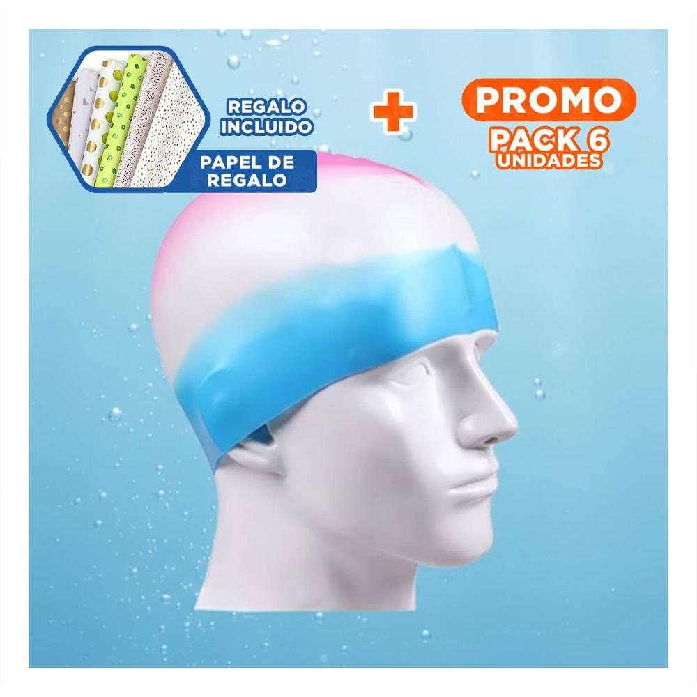 Pack6 Globos de Agua Multicolor con Llenado Rapido para Diversion Infantil Y+Papel Regalo