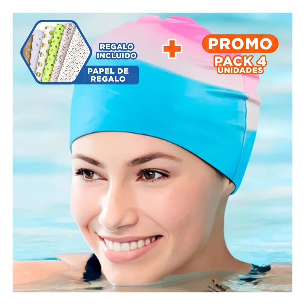 Pack4 Esferas de Agua Multicolor con Llenado Rapido para Diversion al Aire Libre Y+Papel Regalo