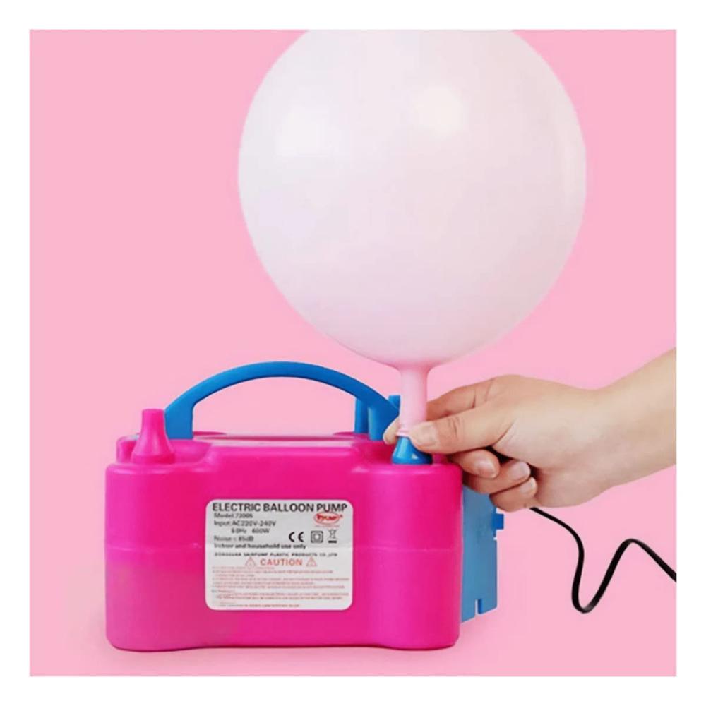 Inflador de Globo Fucsia y Rapido para Inflar para Juegos y Fiesta