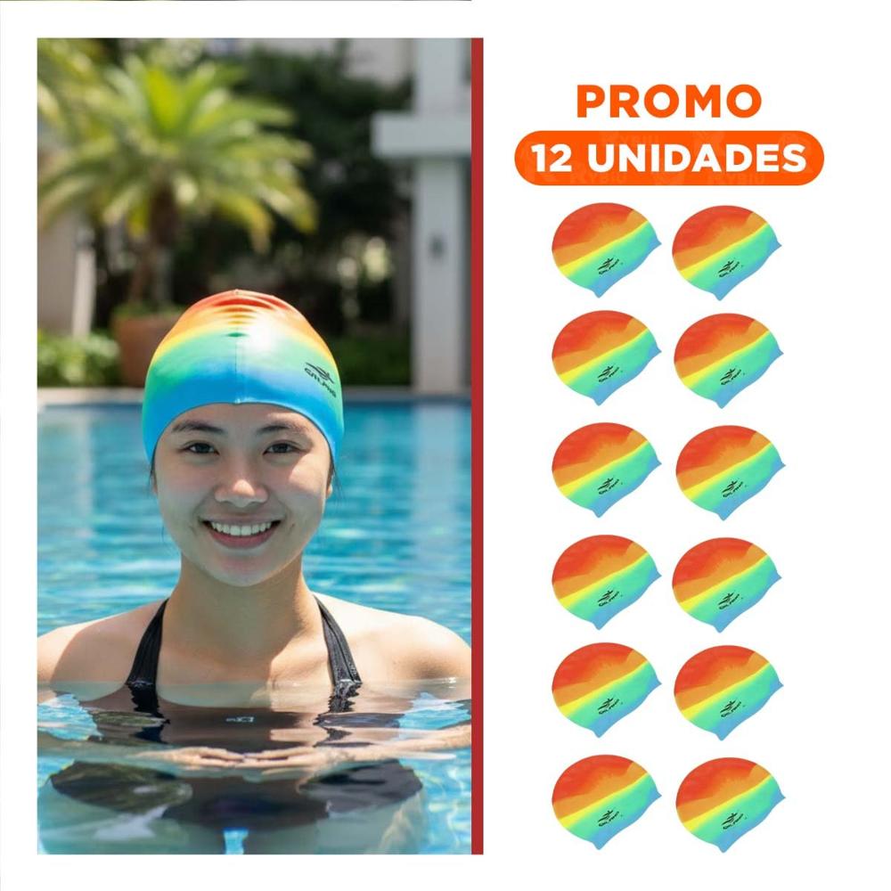 Pack12 Cubrecabeza Acuatico Unisex practico para Natacion