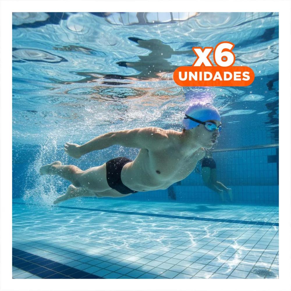 Pack6 Implemento Natacion Unisex para la Cabeza ligero para Entrenamiento