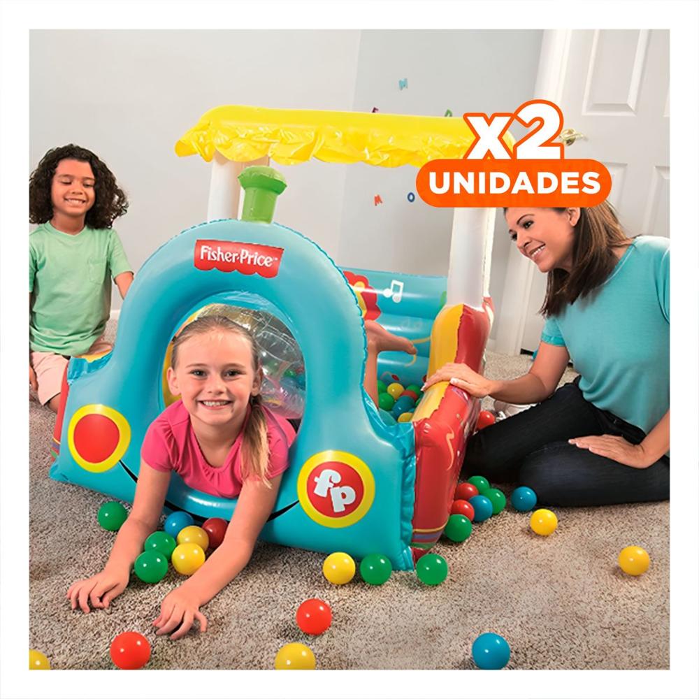 Pack2 Ferrocarril de Juego con 25 Pelotas para Diversion Infantil en el Hogar Y+Regalo Sticker