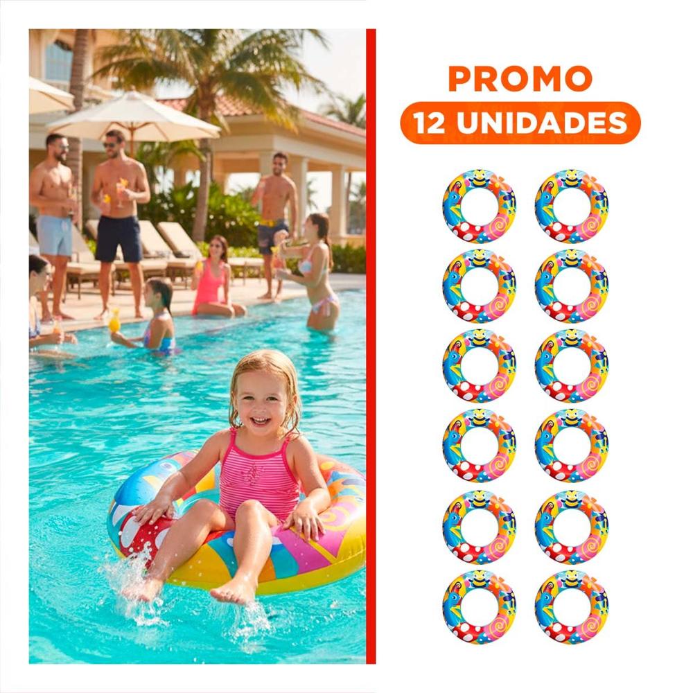 Pack12 Alternativa Caracol Multicolor para Piscina Juegos Acuaticos Verano Y+Regalo Sticker