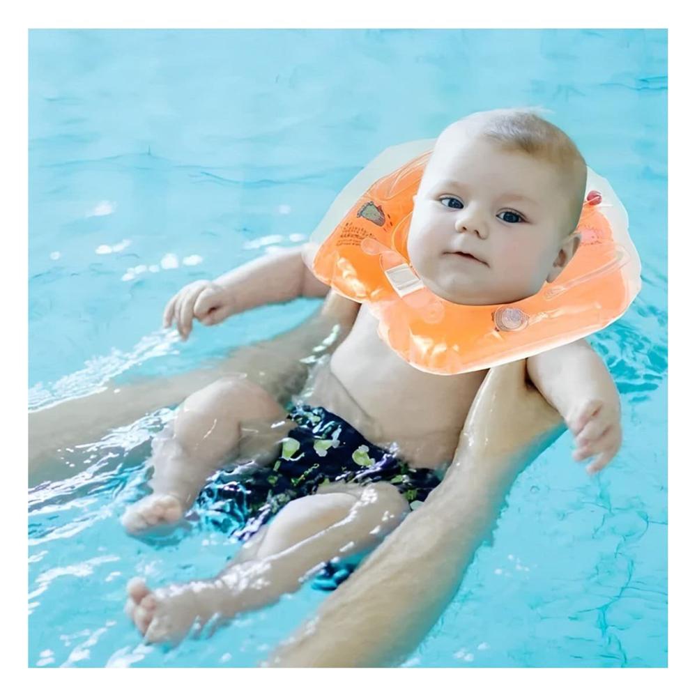 Flotador Infantil de Cuello Anaranjado de 66 x 44 cm para Piscina Familiar Y+Post It