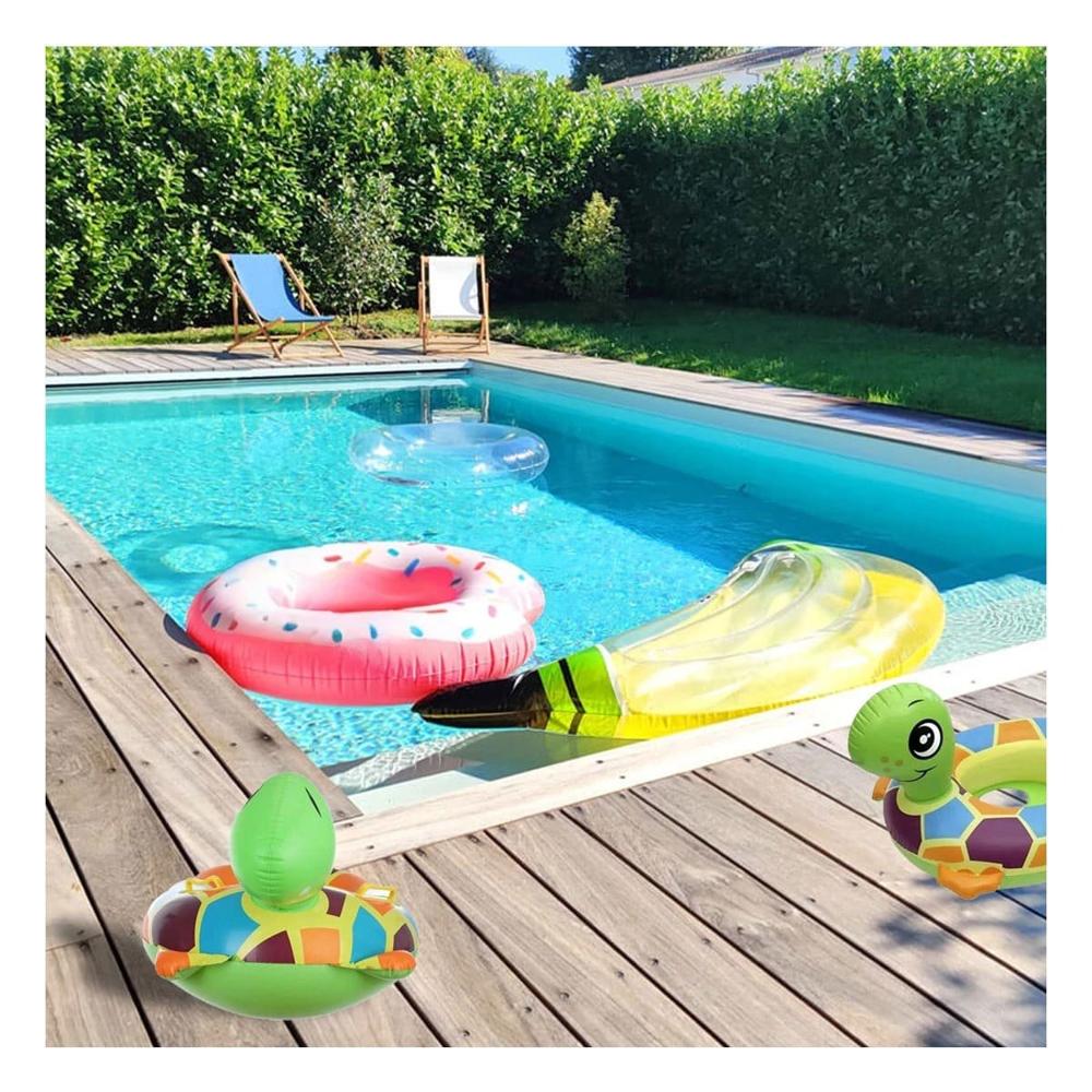 Flotador Circular con Forma de Tortuga para Bebe para Uso Acuatico Y+Post It
