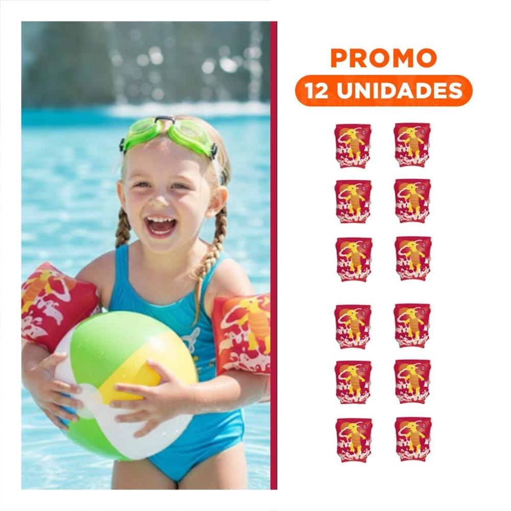 Pack12 Aros Animales Acuaticos Tortuga Rojo para Juegos Infantiles