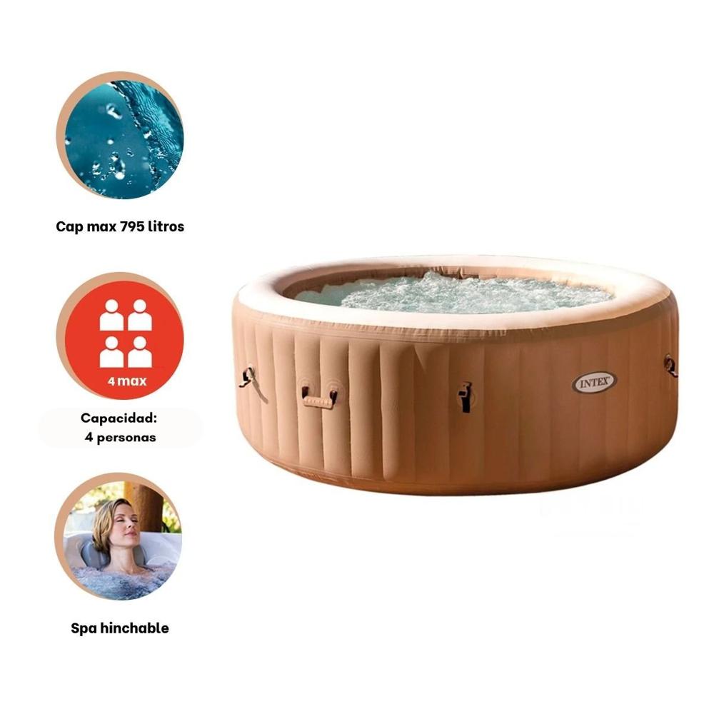 Spa Hinchable Exterior de Material Reforzado para el Entretenimiento en Jardin Y+Regalo Sticker