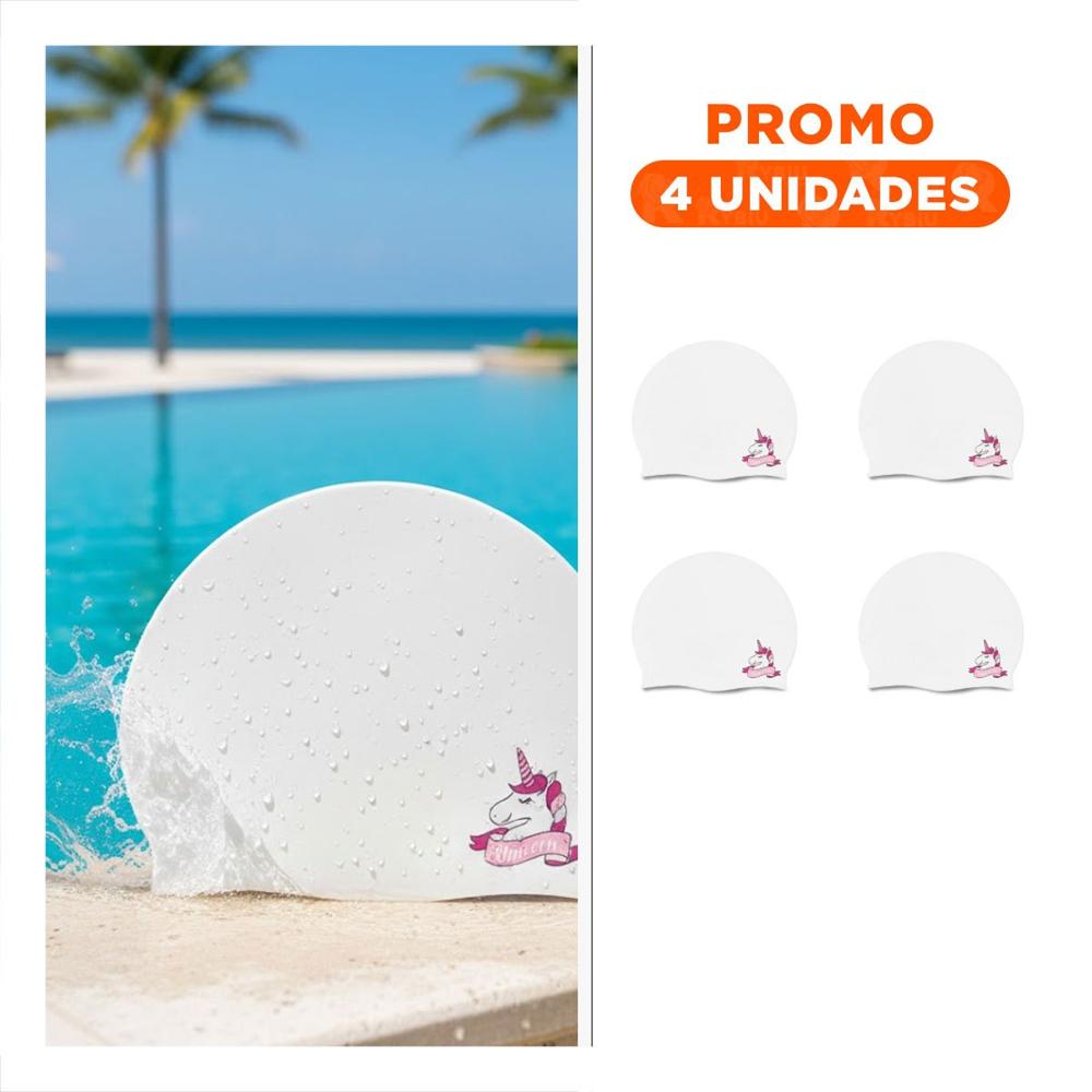 Pack4 Accesorio Colorido para Piscina con Tematica Unicornio y Diseno Llamativo