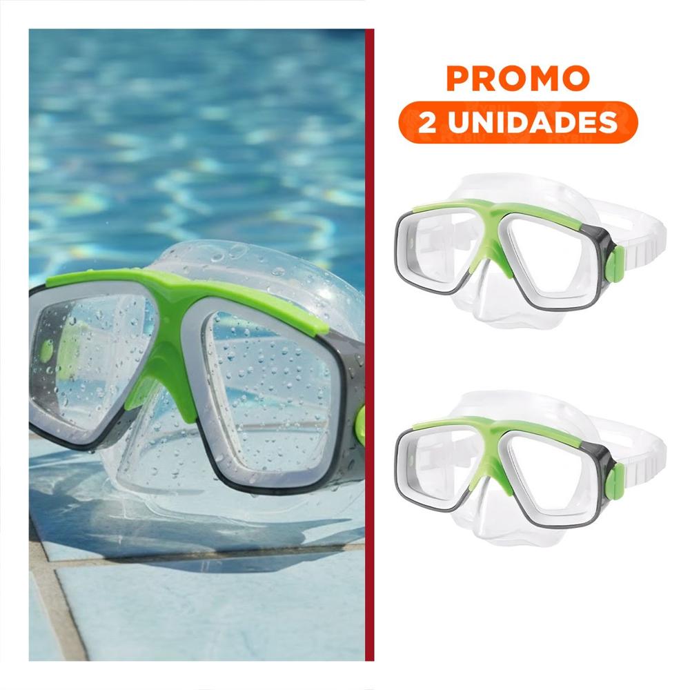 Pack2 Visor para Ninos Color Verde Transparente con Silicona Suave y Ajustable Y+Regalo Sticker