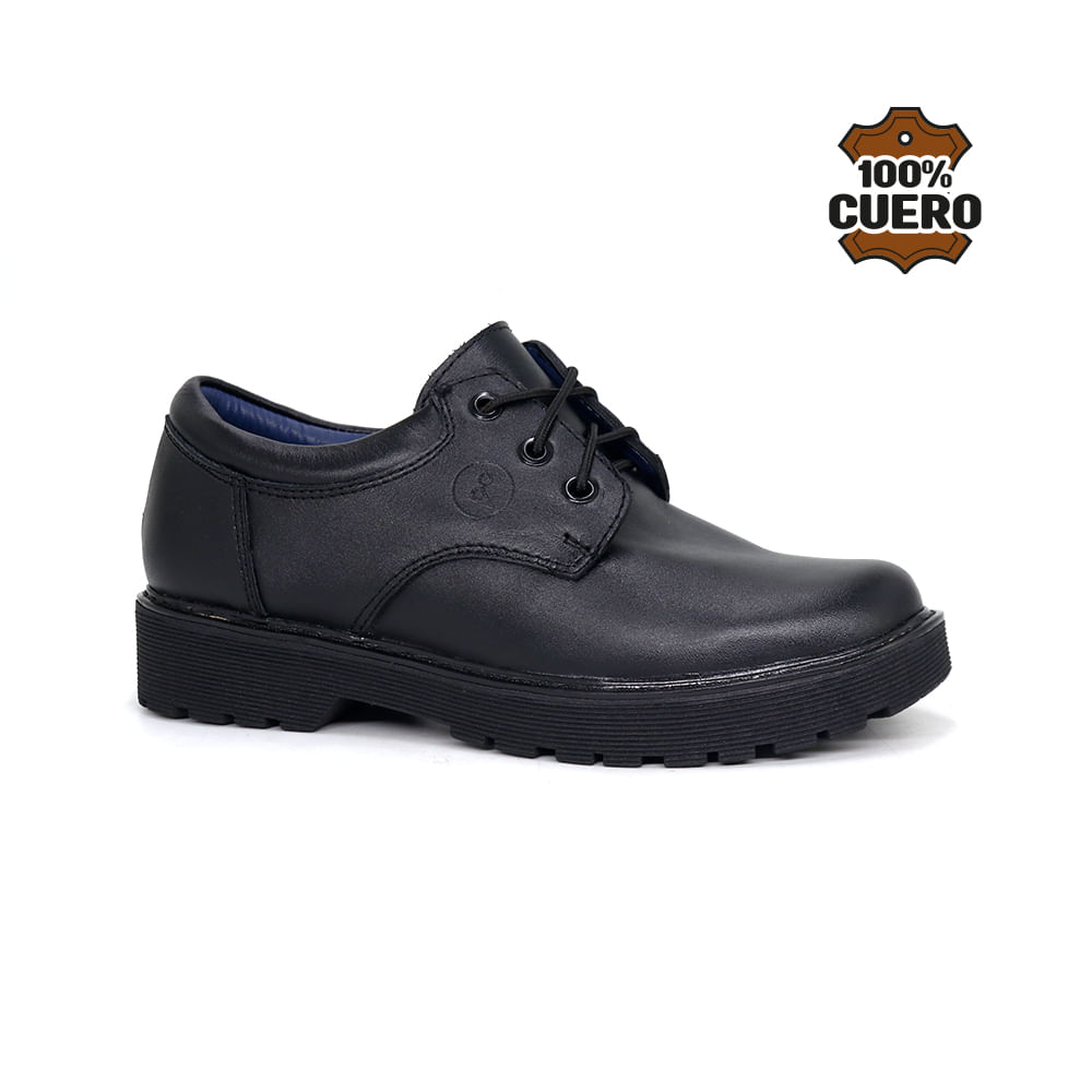 Zapatos Escolares Cuero Mujer 2028.MV26Q1J NEGRO 37