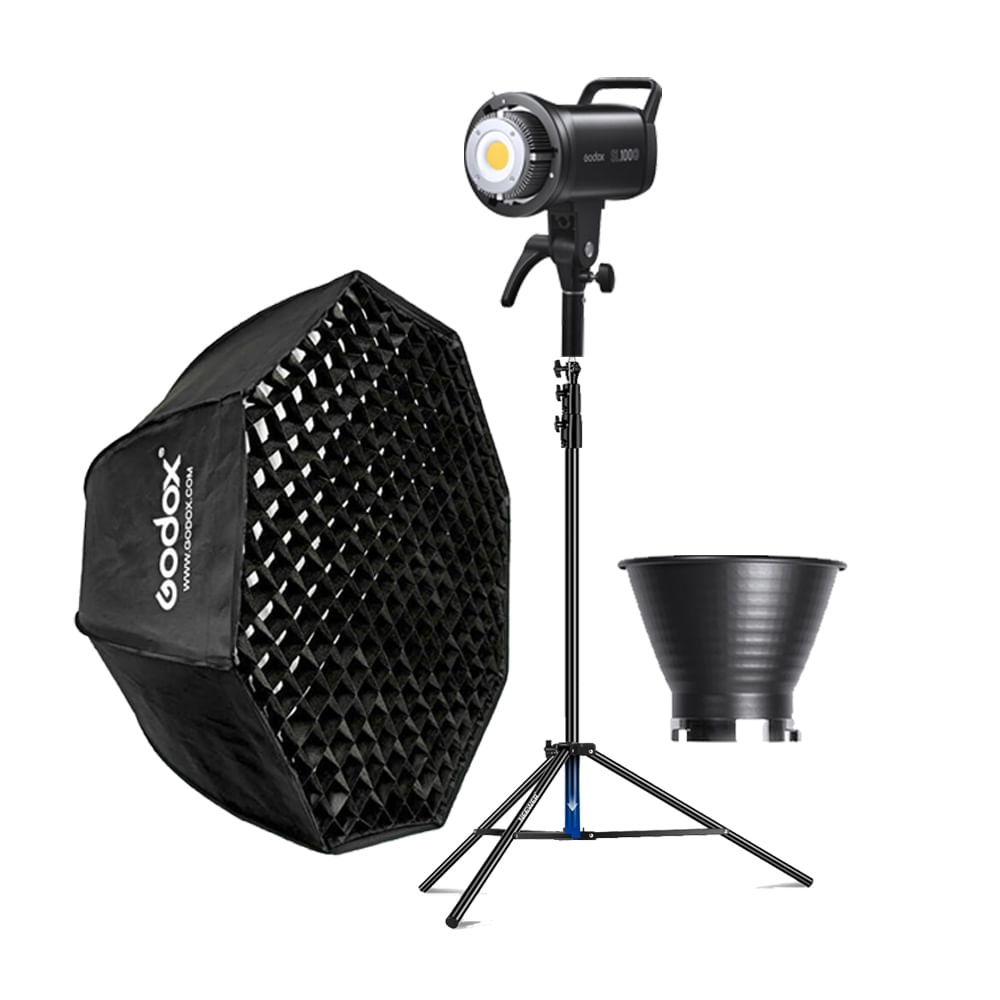 Luz Continua Godox SL100D - Parante - Softbox FW95